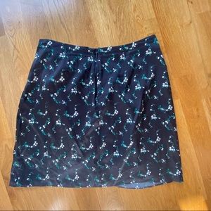 Koren gathered floral-print silk-blend mini skirt